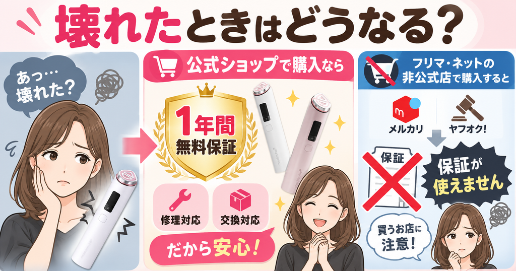 故障時の1年保証