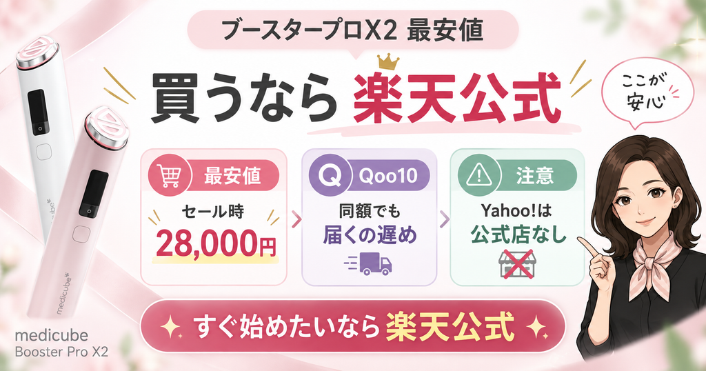 ブースタープロX2の最安値案内