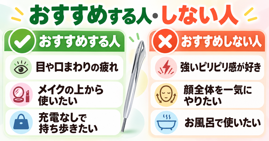 サロニア フェイスカレントポインターの選び方｜目元を1分でケアしたい人向け